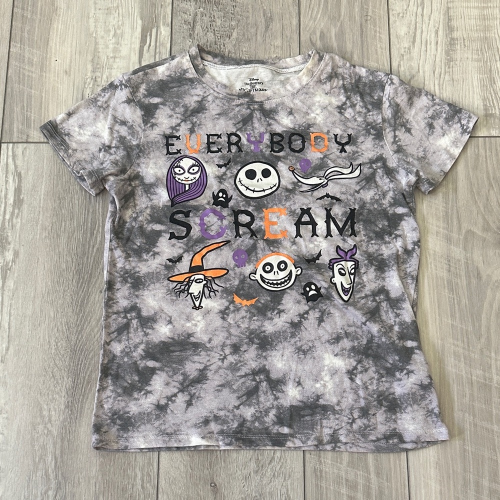 Disney Nightmare Before Christmas Halloween Kids T-Shirt - Black and Gray